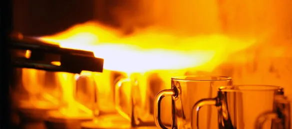 Пламъчно полиране на стъклени изделия