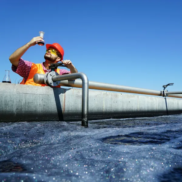 Biologische Abwasserbehandlung mit Sauerstoff